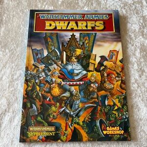 Warhammer Armies: Dwarfs Supplement Book by Games Workshop 0133 Vintage EUC Rare